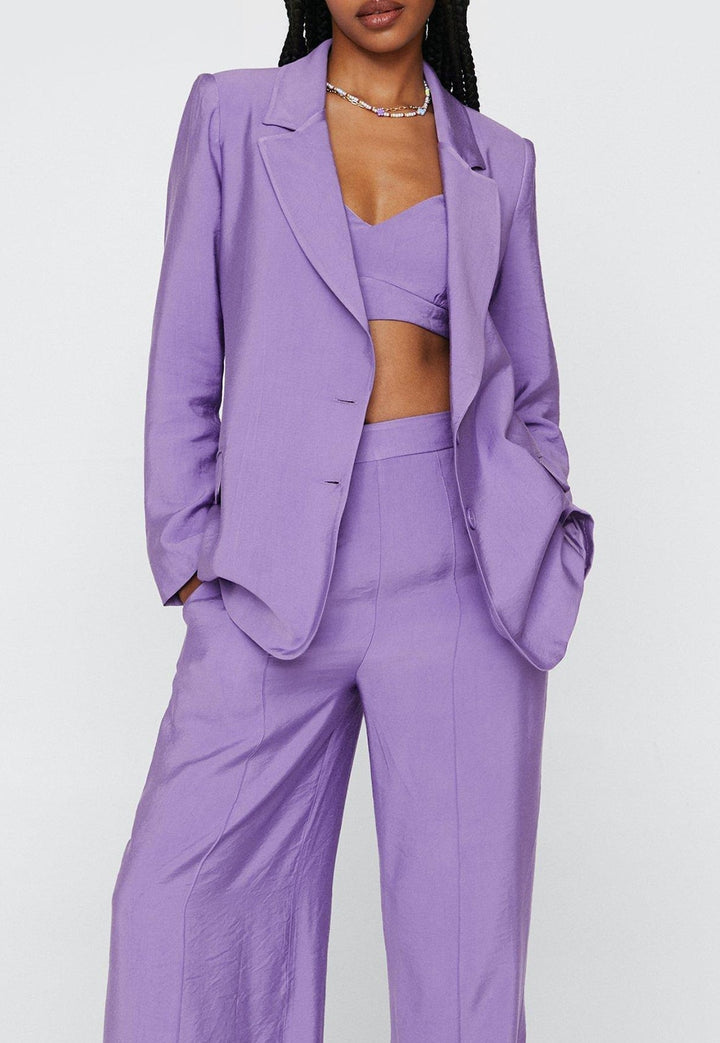 Sacou Nasty Gal Textured Lilac - kurtmann