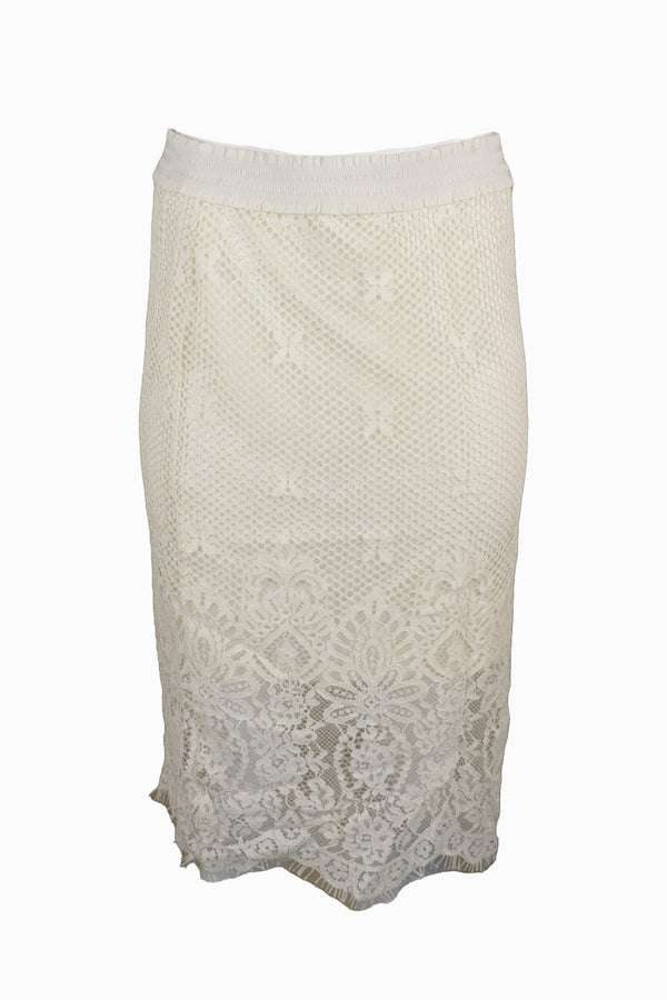 Fustă Only Sherry Jersey White - kurtmann