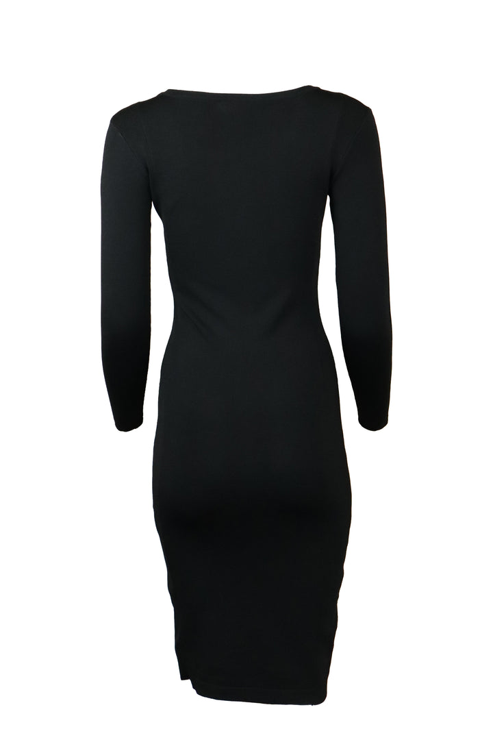 Rochie Only Rib Side Black Only