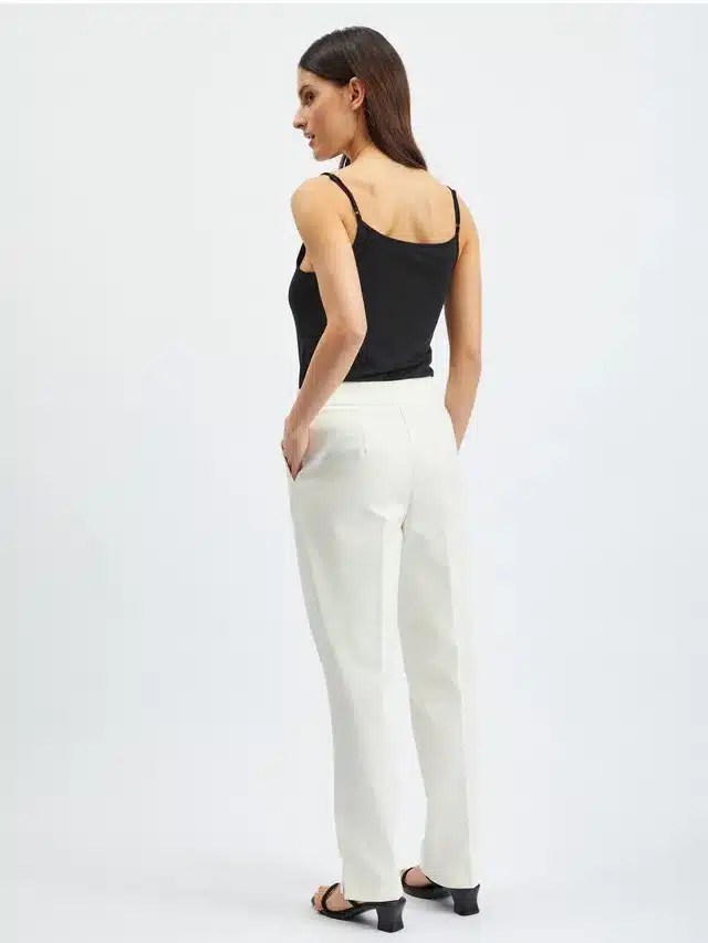 Pantaloni ORSAY Business Look White - kurtmann