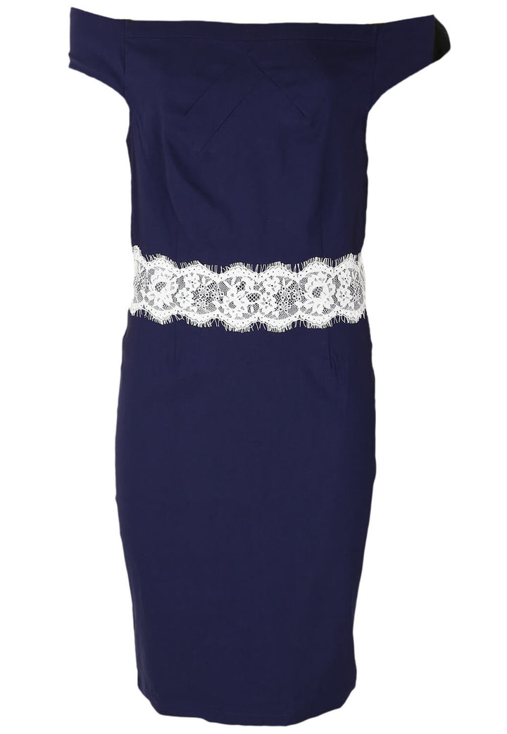 Rochie Paper Dolls Linda Dark Blue - kurtmann