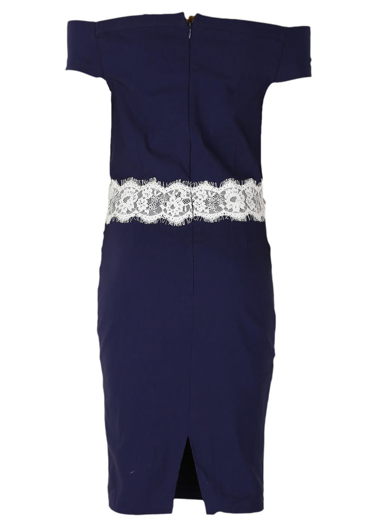Rochie Paper Dolls Linda Dark Blue - kurtmann