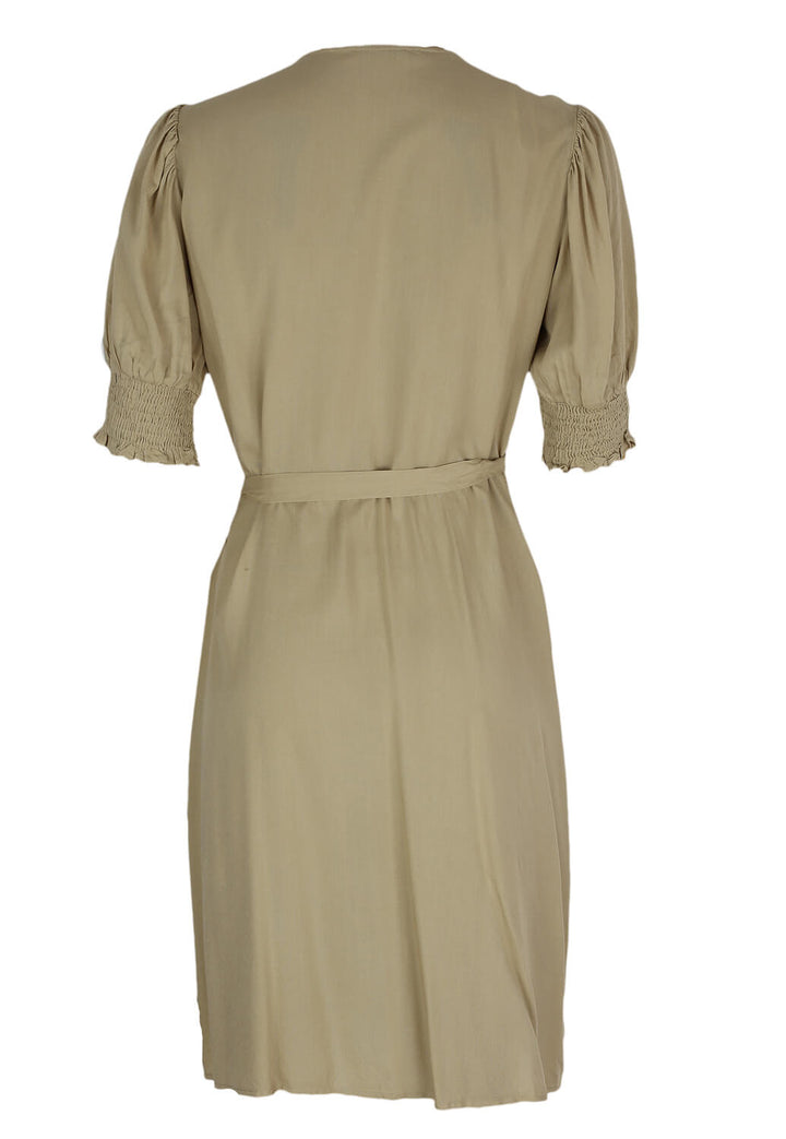 Rochie Pieces Evelyn Light Beige - kurtmann
