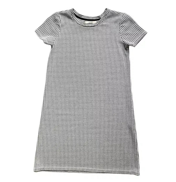 Rochie Pull and Bear Short Sleeve Houndstooth - kurtmann