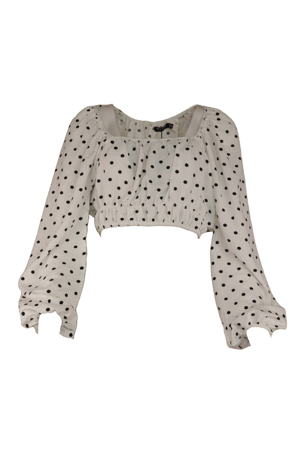 Crop Top Nasty Gal Charlotte white