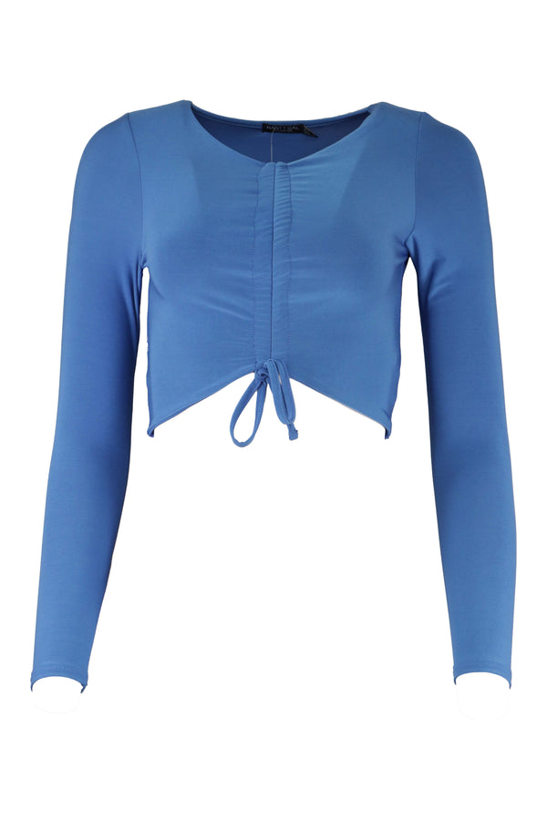 Crop top Nasty Gal Bright Blue