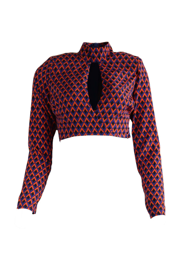 Crop Top Nasty Gal Midnight Multicolor