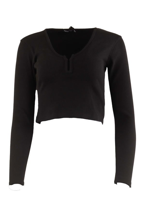 Crop Top Nasty Gal Brie Black